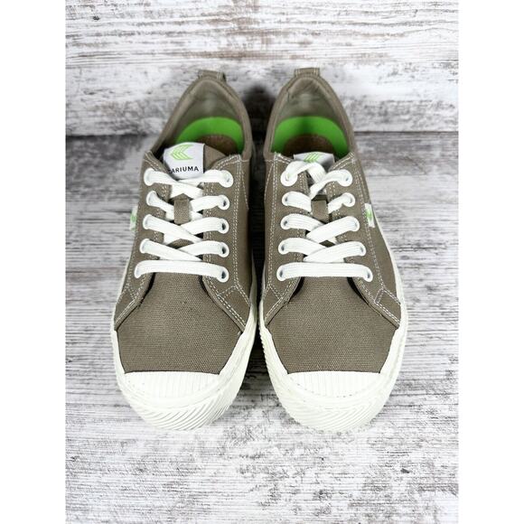 Cariuma Women’s OCA Olive Green Canvas Sneakers Sz 8 - Picture 3 of 8